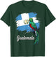 Guatemala Flag Quetzal Bird National Emblem T-Shirt - T-Shirt | Forest