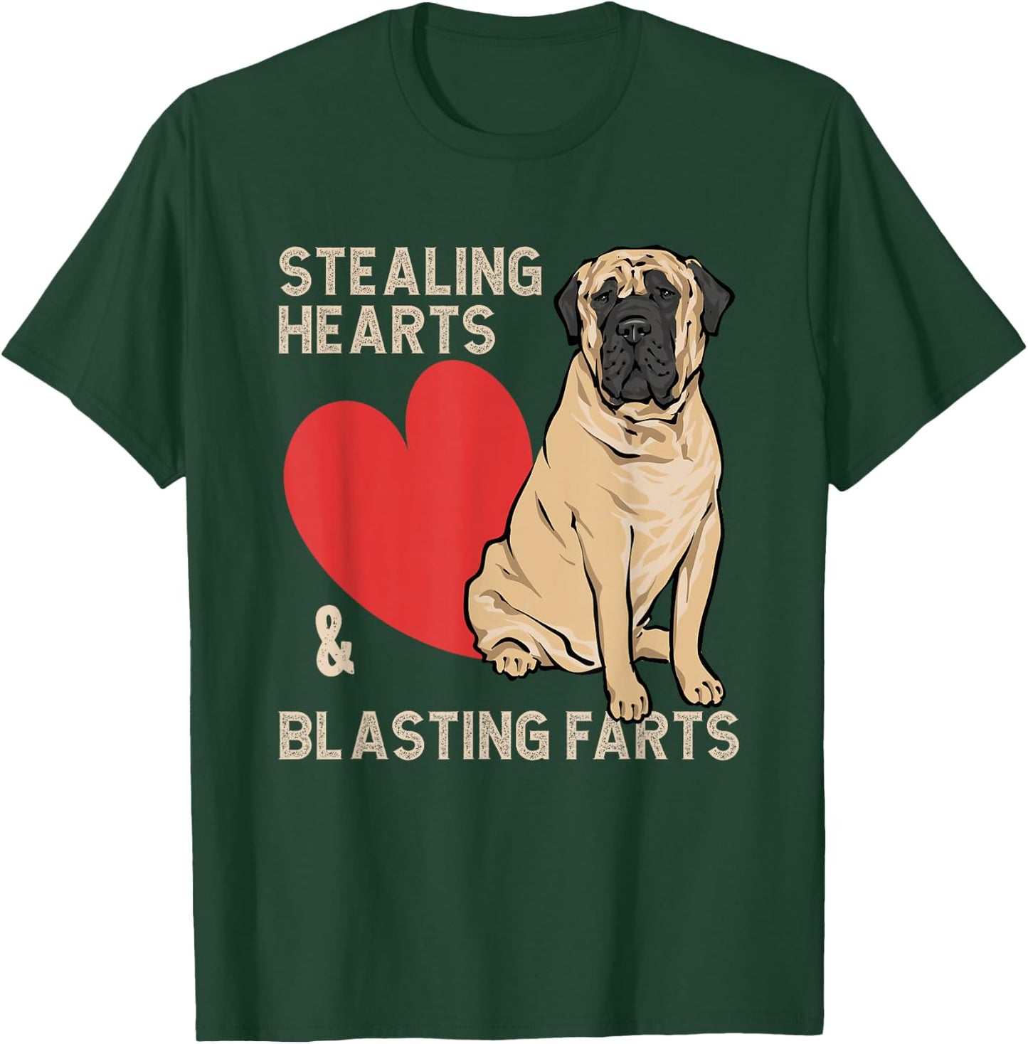 Mastiff Old English Mastiff Dog T-Shirt - T-Shirt | Forest
