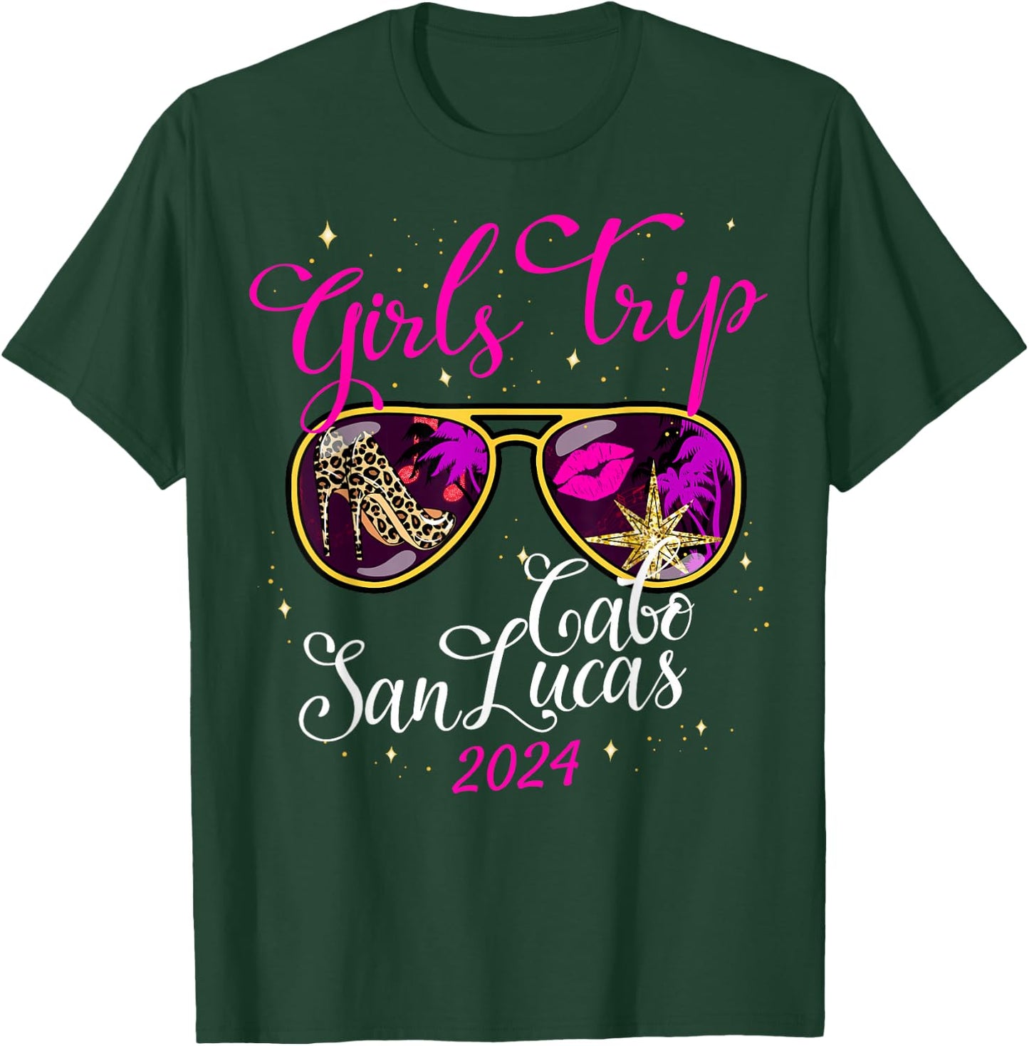 Girls Trip Cabo San Lucas 2024 Weekend Birthday Squad T-Shirt - T-Shirt | Forest