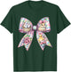 Happy Easter Bunny Coquette Bow Floral Spring Women Girl Kid T-Shirt - T-Shirt | Forest