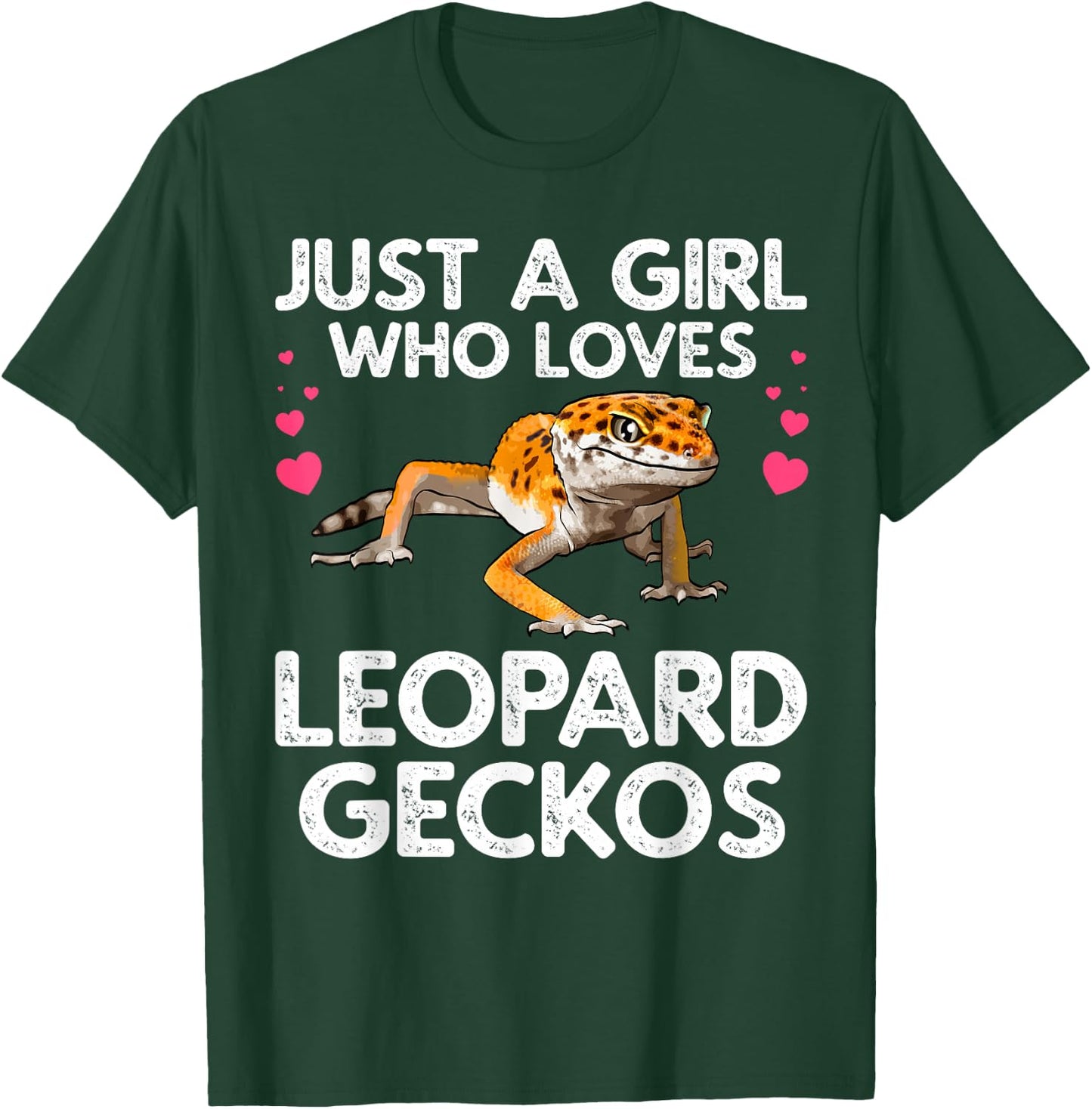 Cute Leopard Gecko Art Girls Leopard Gecko Lover T-Shirt - T-Shirt | Forest