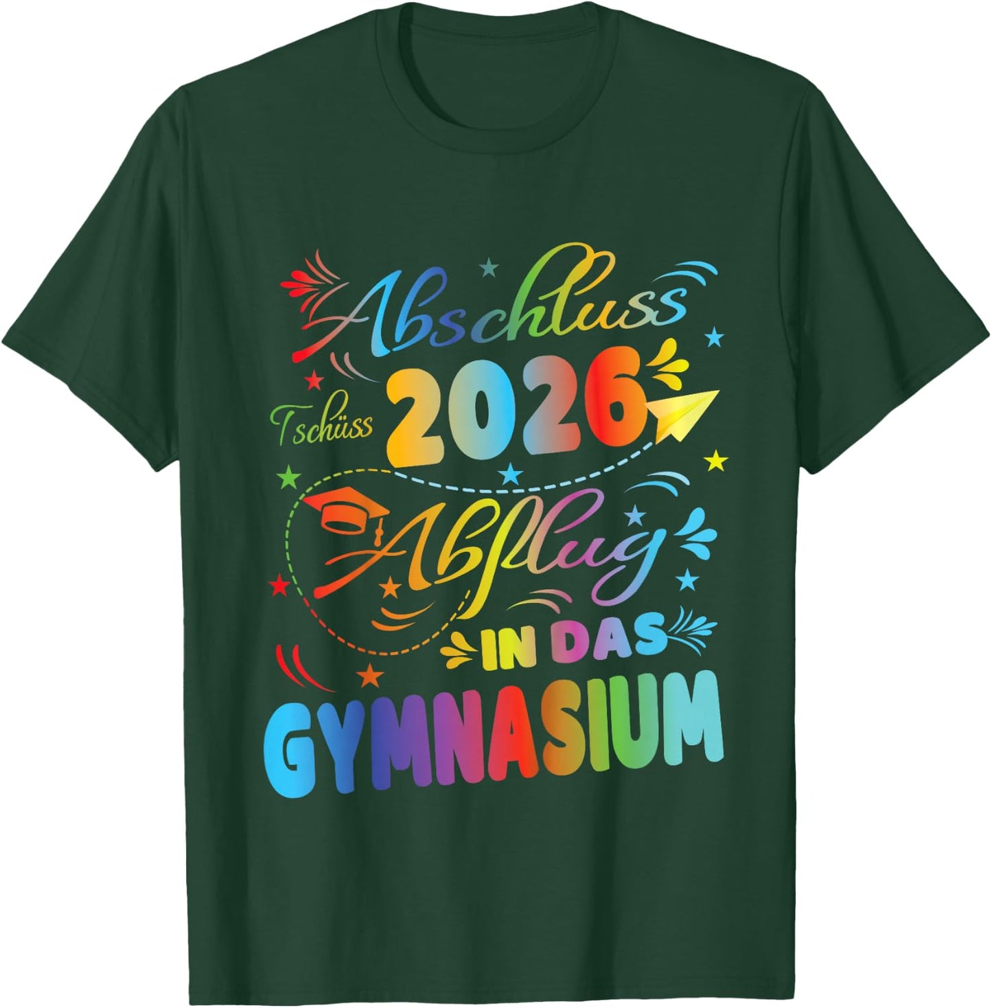 Schulkind Abschluss Grundschule 2026 Einschulung Gymnasium T-Shirt - T-Shirt | Forest