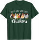 Just A Girl Who Loves Chickens - Farm Animal Chicken T-Shirt - T-Shirt | Forest