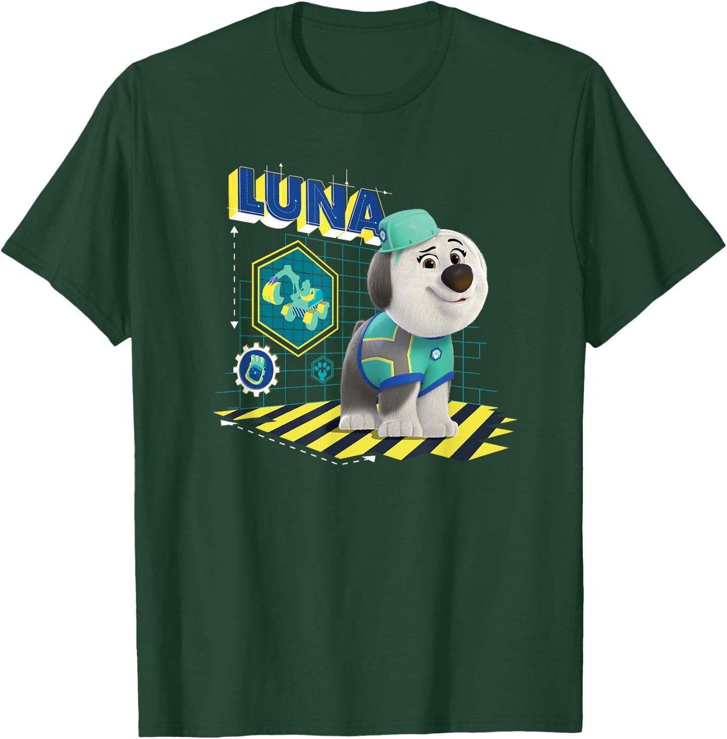 Disney Junior Pupstruction Luna Sheepdog Steam Shovel T-Shirt - T-Shirt | Forest
