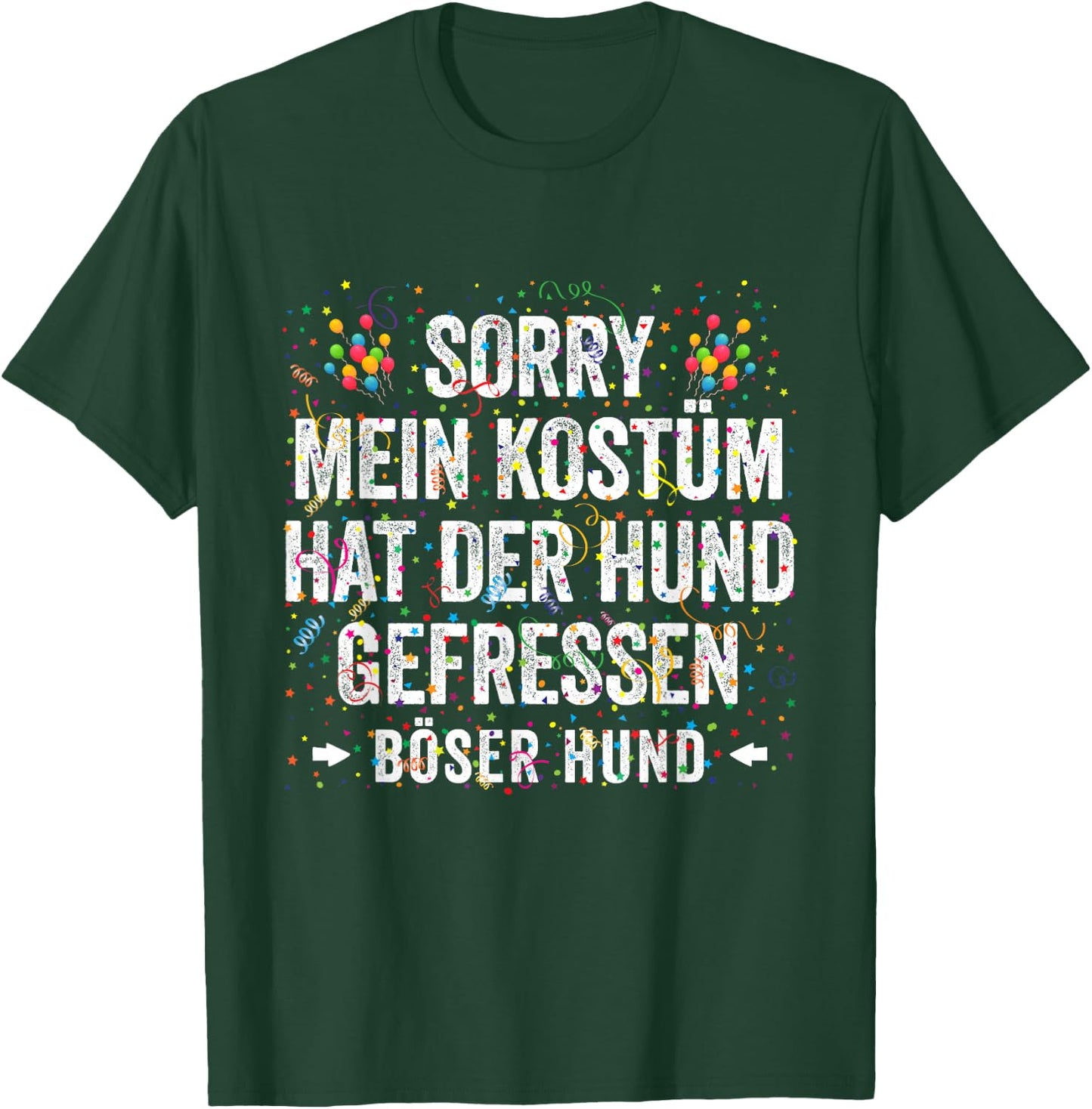 My Costume Hat Der Hund Geaten Carnival Costume , black T-Shirt - T-Shirt | Forest