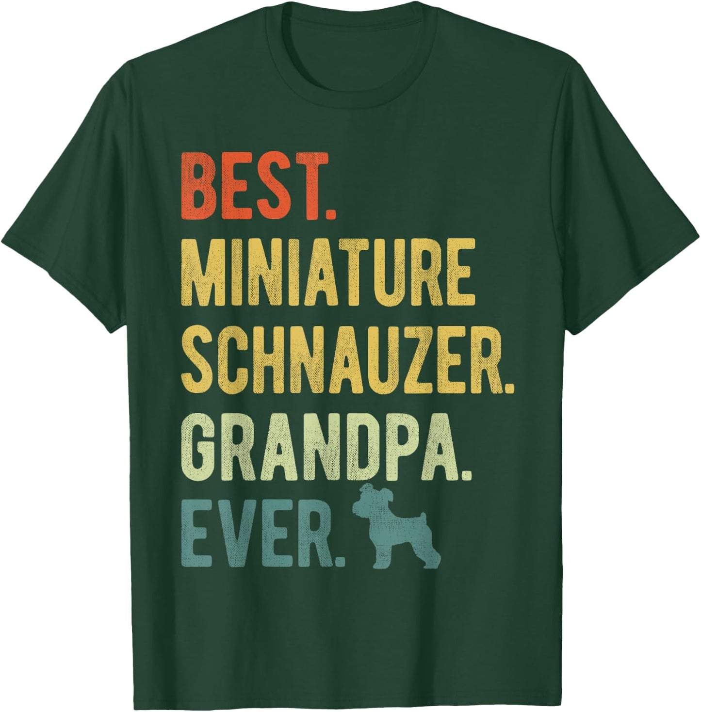 Best Miniature Schnauzer Grandpa Ever Dog Lover Father's Day Women T-Shirt - T-Shirt | Forest