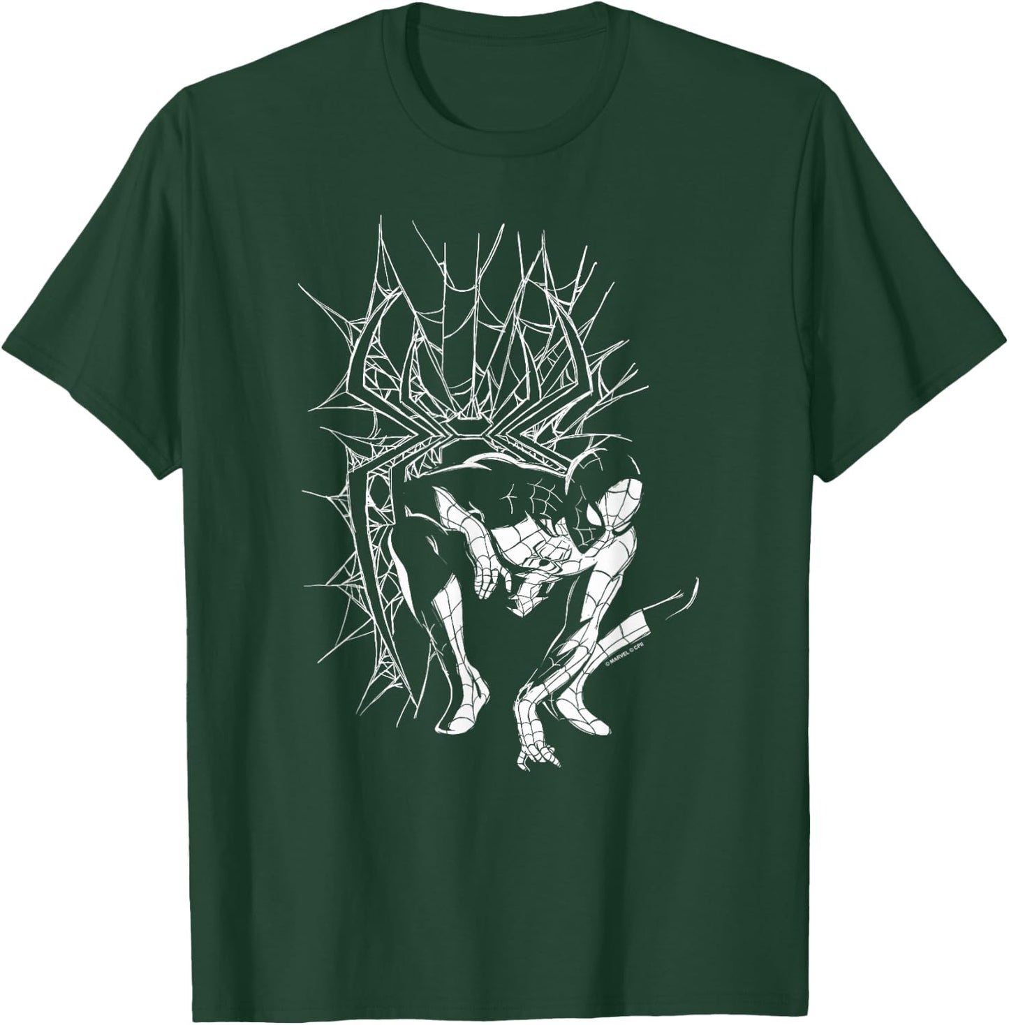 Marvel Spider-Man Day Line Art Spidey Pose T-Shirt - T-Shirt | Forest