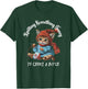 Knitting Something Fancy to Choke a B Funny Cat Design T-Shirt - T-Shirt | Forest
