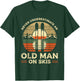 Never Underestimate An Old Man On Skis Skier Skiing T-Shirt - T-Shirt | Forest