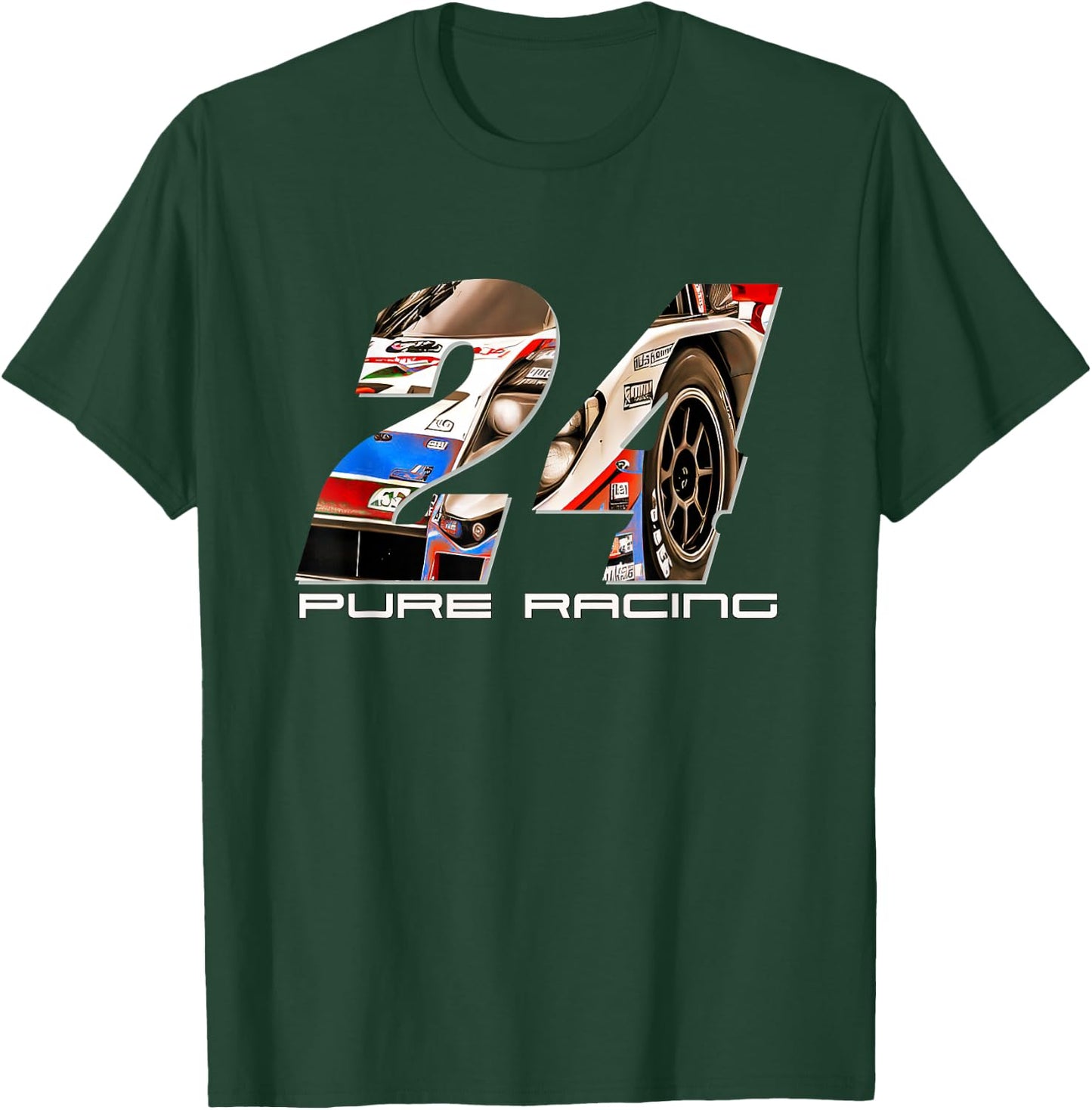 24h Endurance Racing, we Celebrate Motorsport Great Fan T-Shirt - T-Shirt | Forest