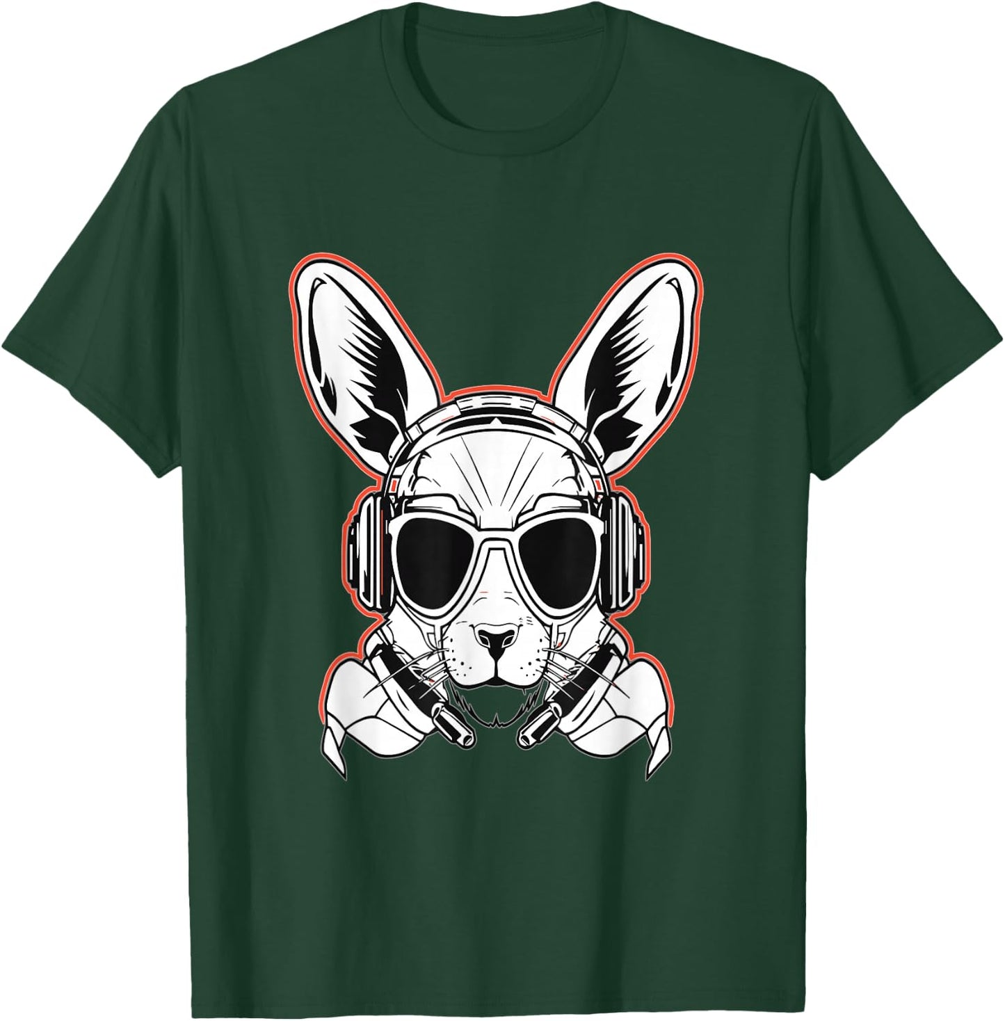 Rave Bunny Cyberpunk Rabbit DJ Rave T-Shirt - T-Shirt | Forest