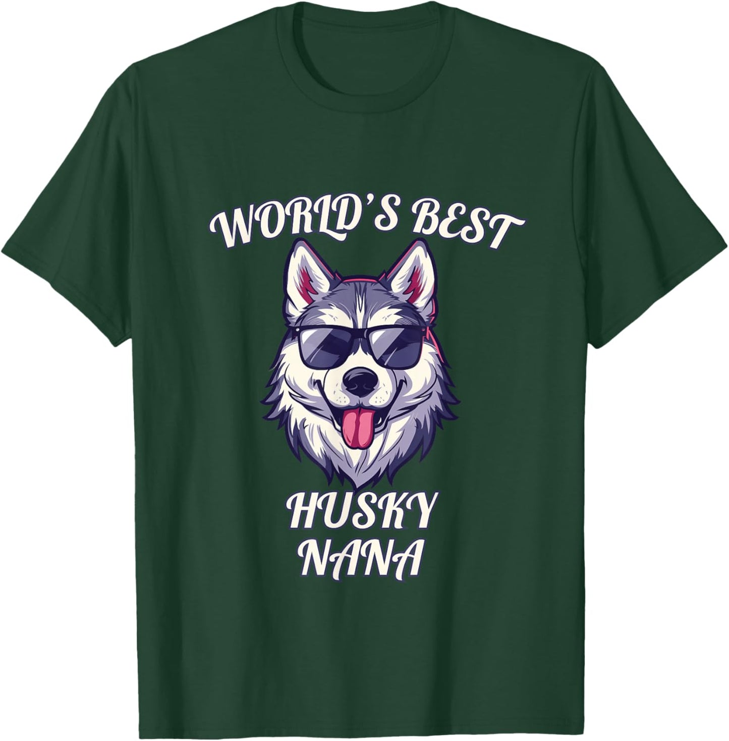 Elder of the Pack - World's Best Husky Nana Grandma Pride T-Shirt - T-Shirt | Forest