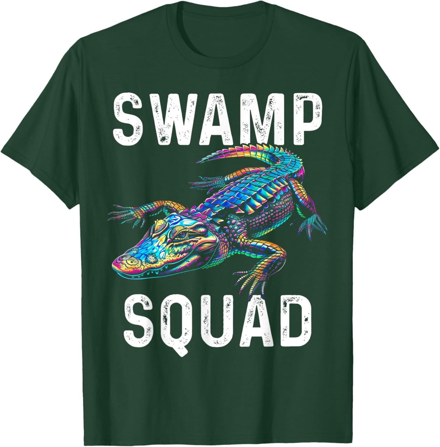 Swamp Alligator Squad Reptile Gator Lover Funny T-Shirt - T-Shirt | Forest