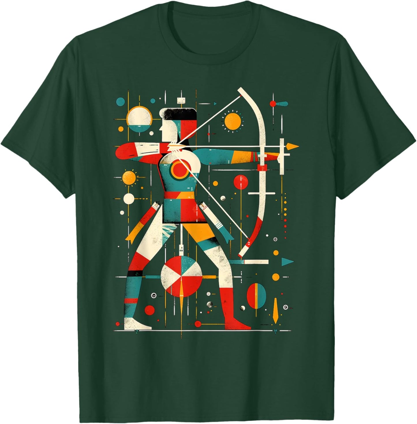 Aesthetic Archer on Sports Archery , Black, S T-Shirt - T-Shirt | Forest