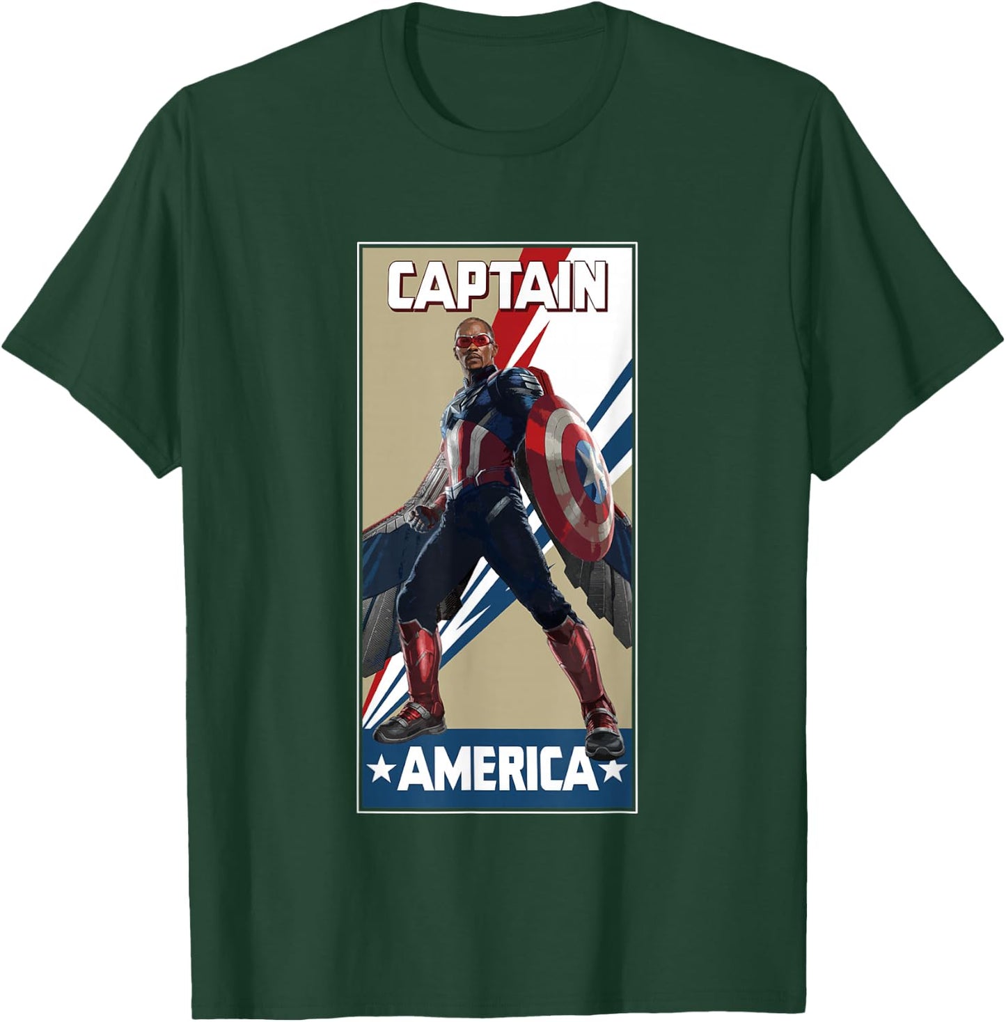 Marvel Captain America: Brave New World New Captain America T-Shirt - T-Shirt | Forest
