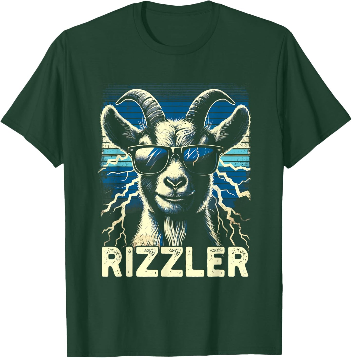 Rizz Rizzler Goat Funny Meme Quote T-Shirt - T-Shirt | Forest