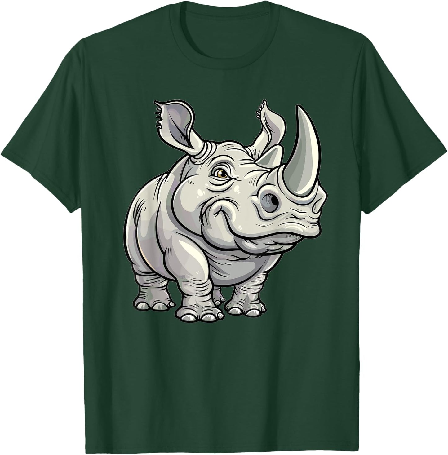 Cartoon Rhino I Rhino for Kids T-Shirt - T-Shirt | Forest