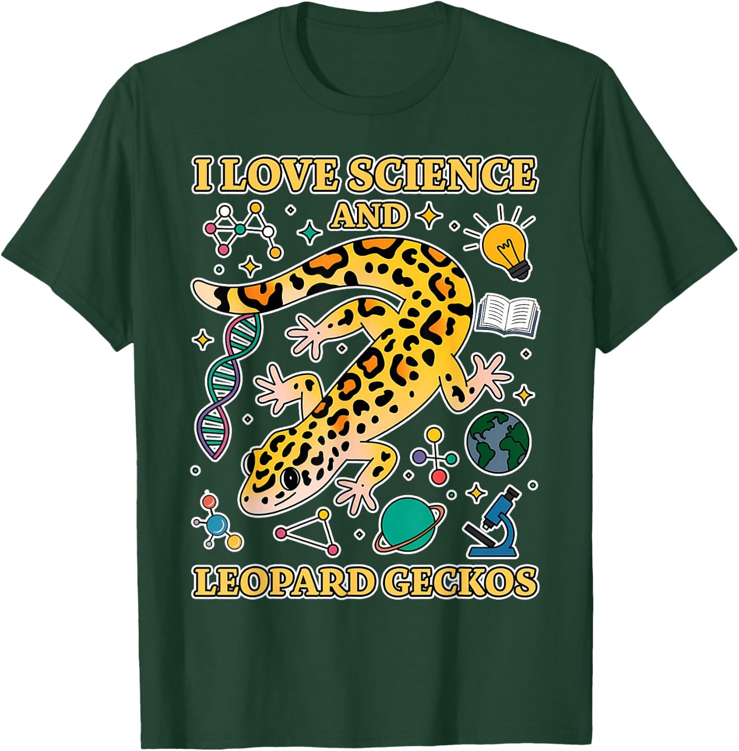 Leopard Geckos Science Student Leopard Gecko T-Shirt - T-Shirt | Forest