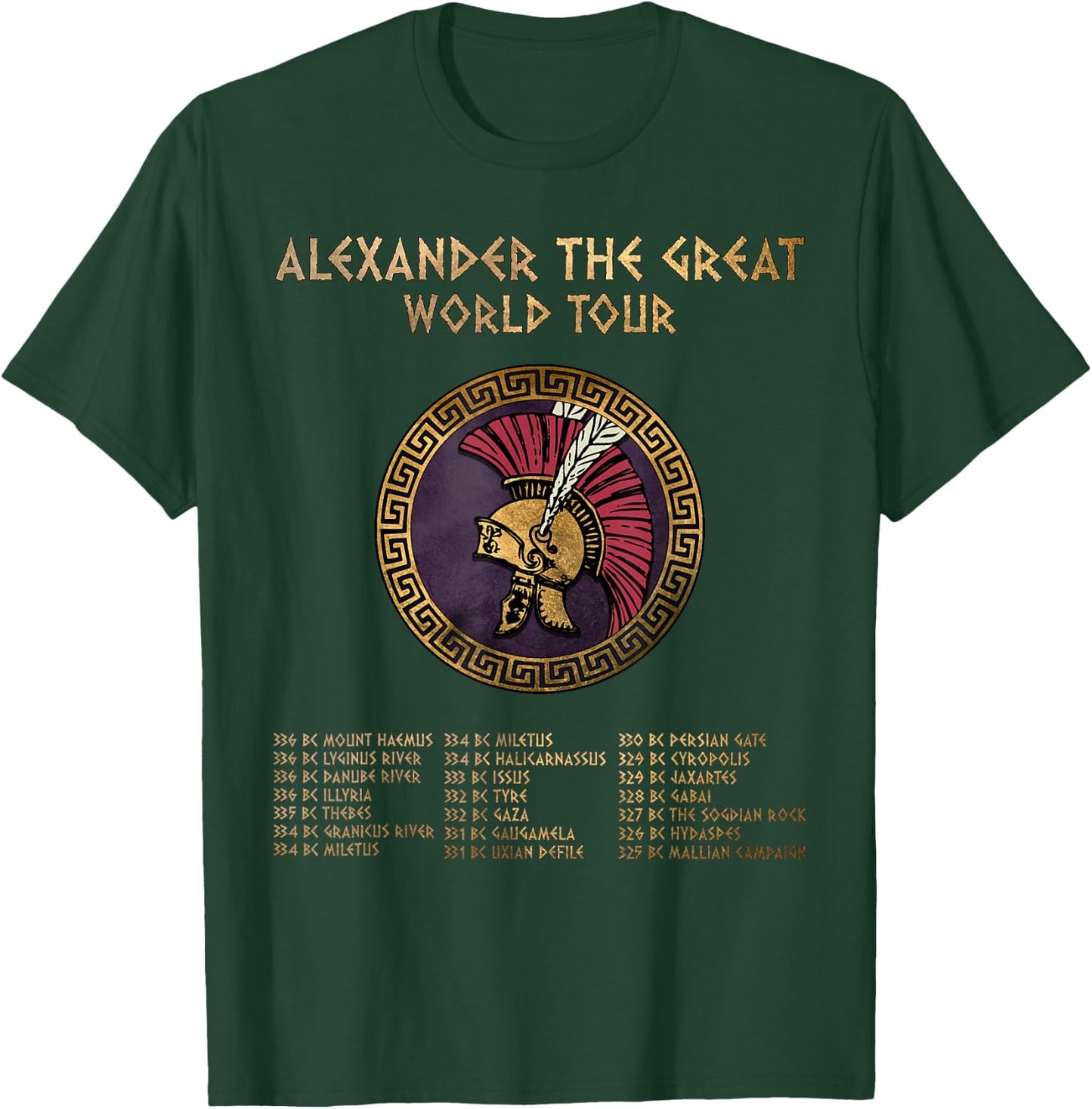 Alexander the Great World Tour Funny Story , Black, S T-Shirt - T-Shirt | Forest
