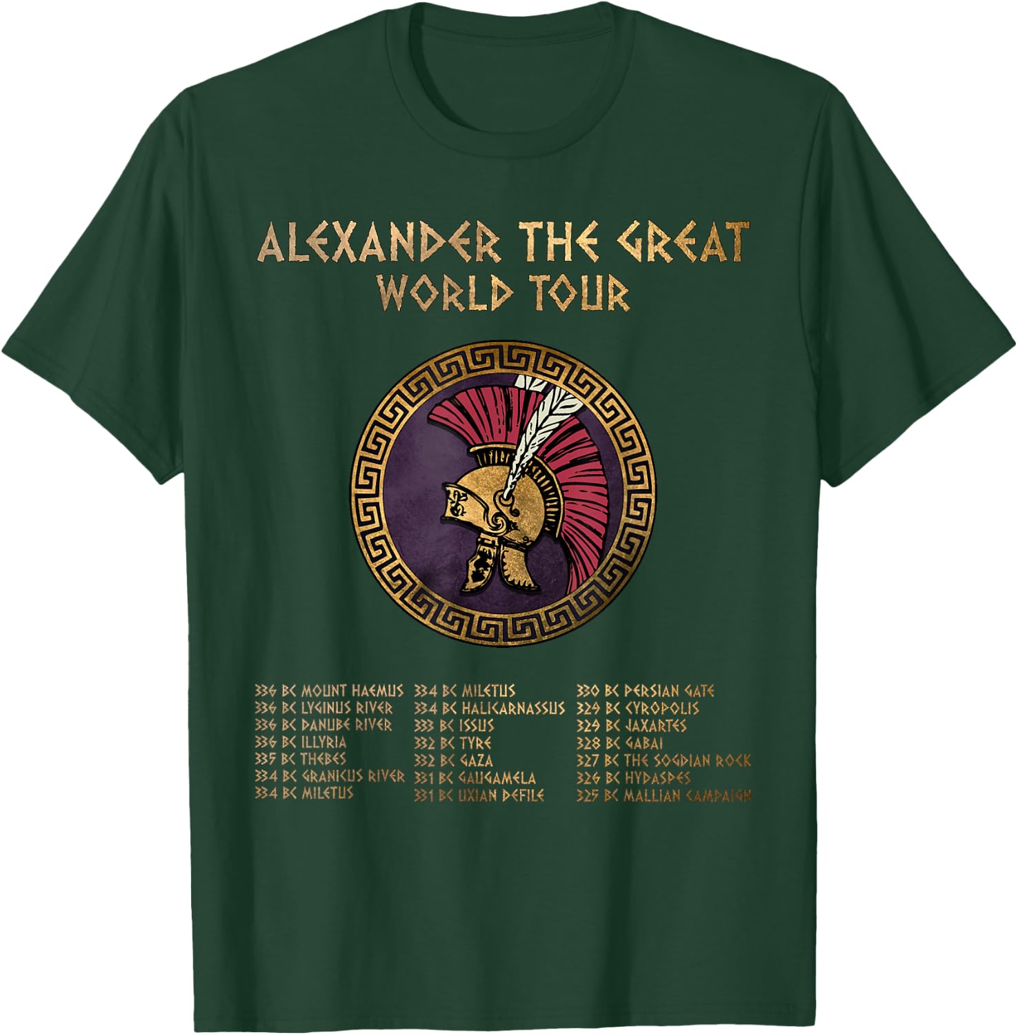 Alexander the Great World Tour Funny Story , Black, S T-Shirt - T-Shirt | Forest