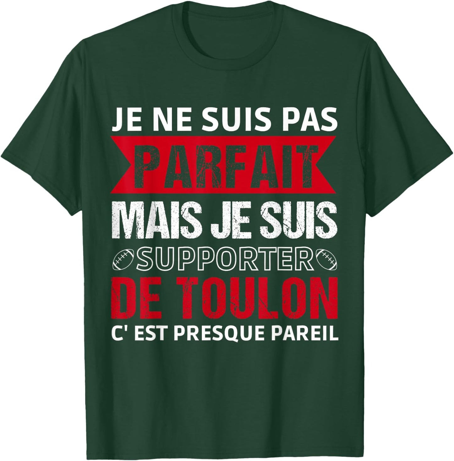 Supporter De Toulon Humour Rugby Gift Supporter Toulonnais , Black, S T-Shirt - T-Shirt | Forest