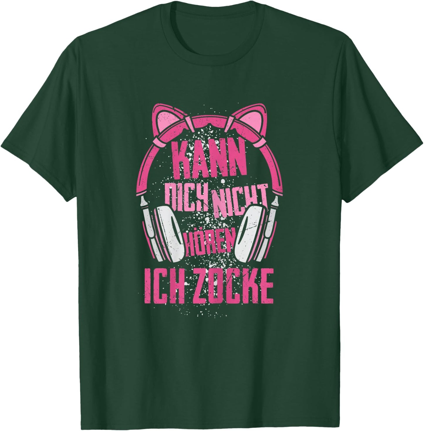 Kann Dich Nicht Hören Ich Zocke Gamer Girls' Women's T-Shirt - T-Shirt | Forest