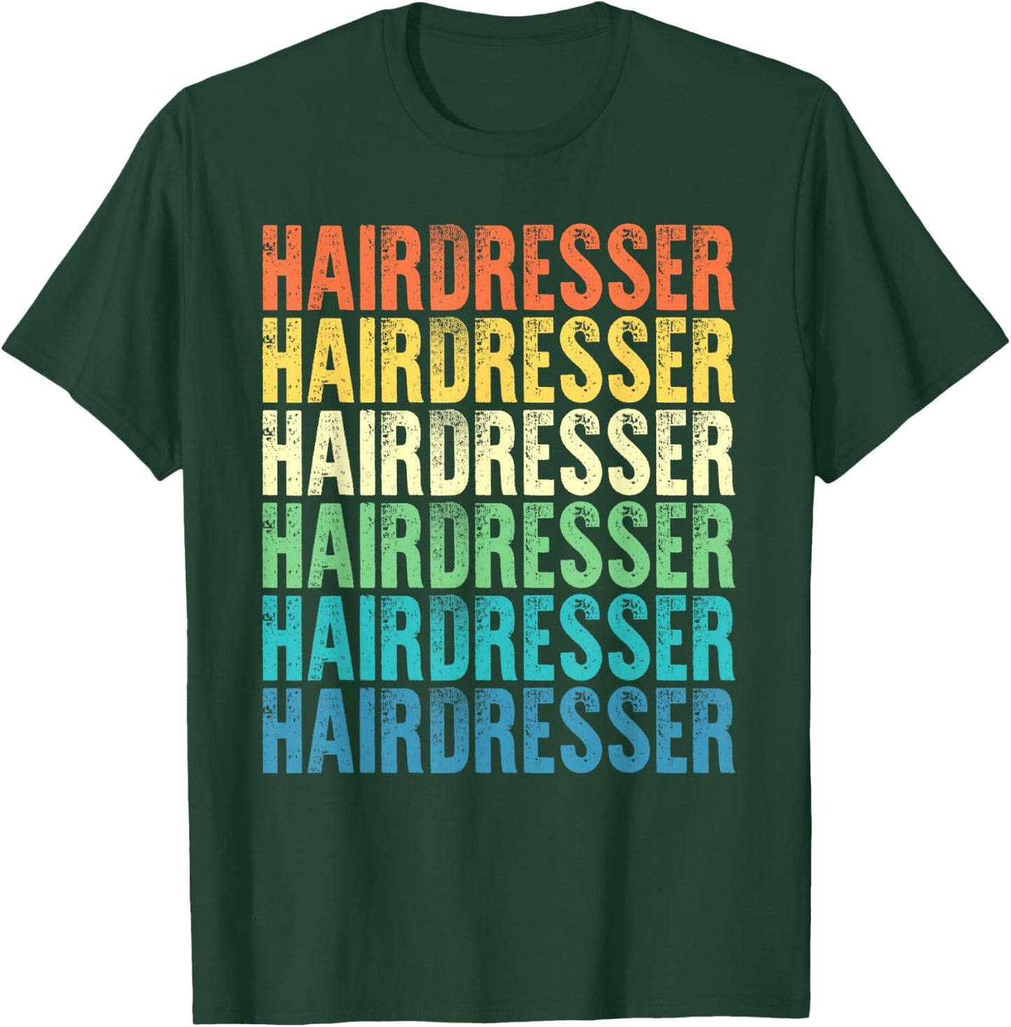 Hairdresser Vintage Style Job T-Shirt - T-Shirt | Forest