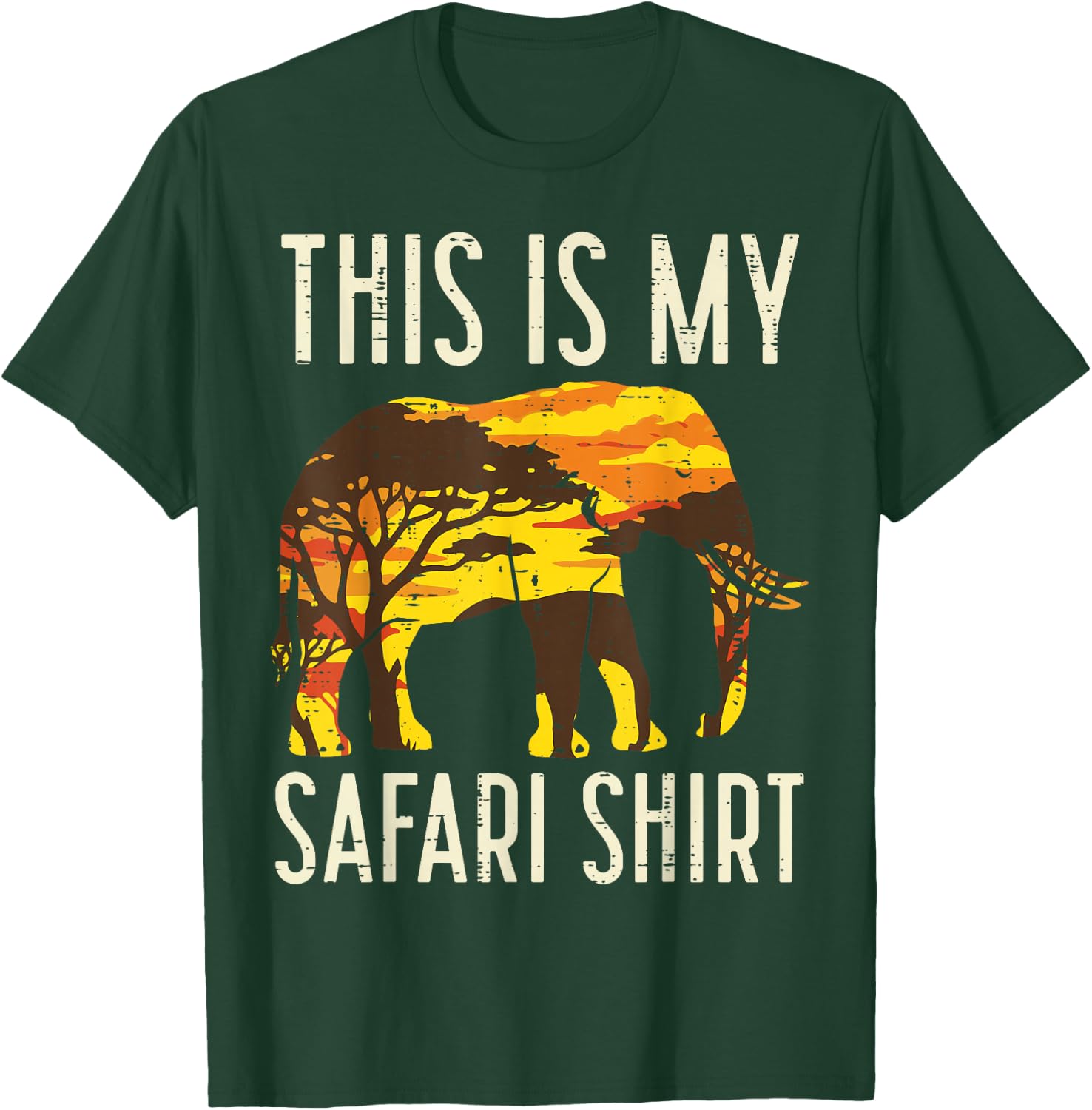 This is My Safari Shirt Elephant Wildlife Men Women Kids T-Shirt - T-Shirt | Forest