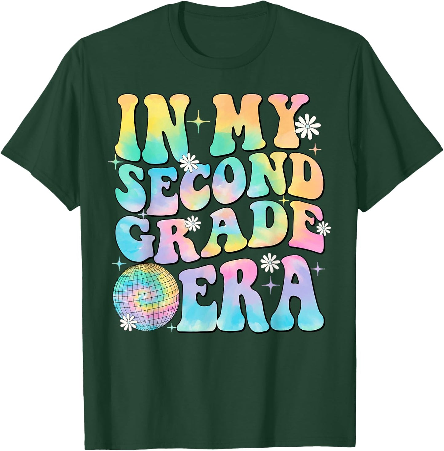 In My Second Grade Era 2nd Grade Girl Teacher Back to School T-Shirt - T-Shirt | Forest