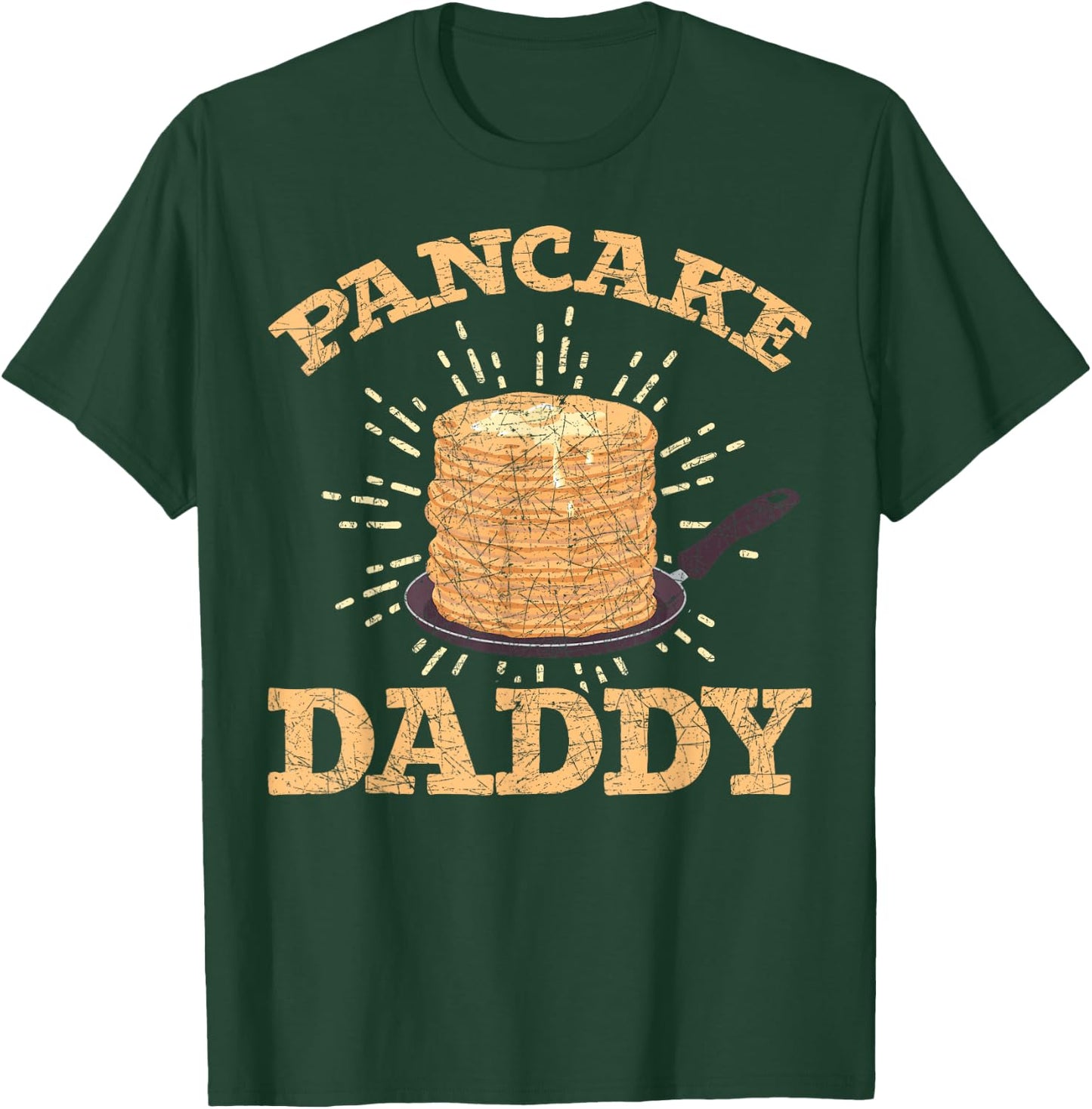 Fathers Day Pancake Daddy Pancake Chef Dad Foodie Pancake T-Shirt - T-Shirt | Forest