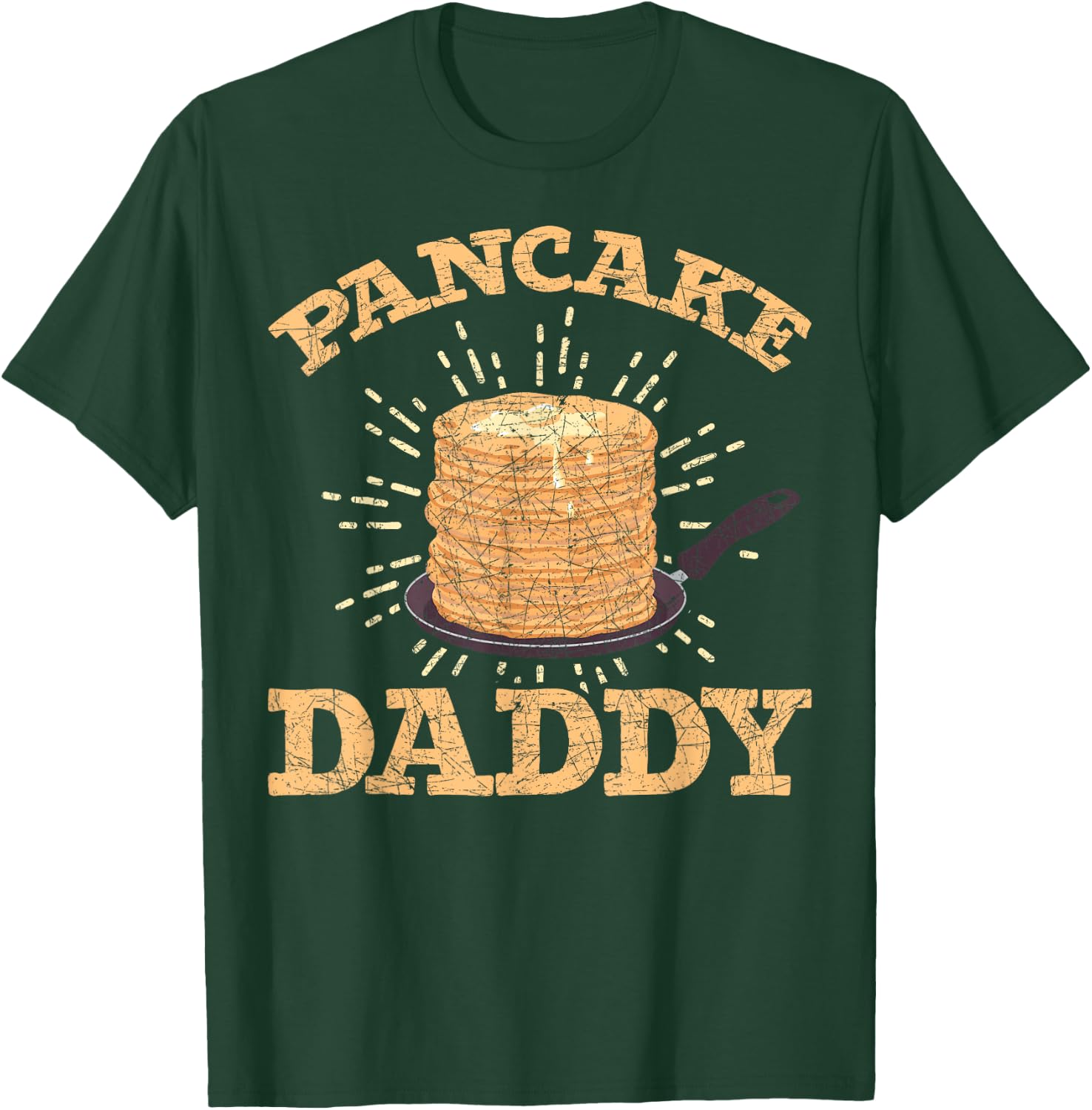 Fathers Day Pancake Daddy Pancake Chef Dad Foodie Pancake T-Shirt - T-Shirt | Forest