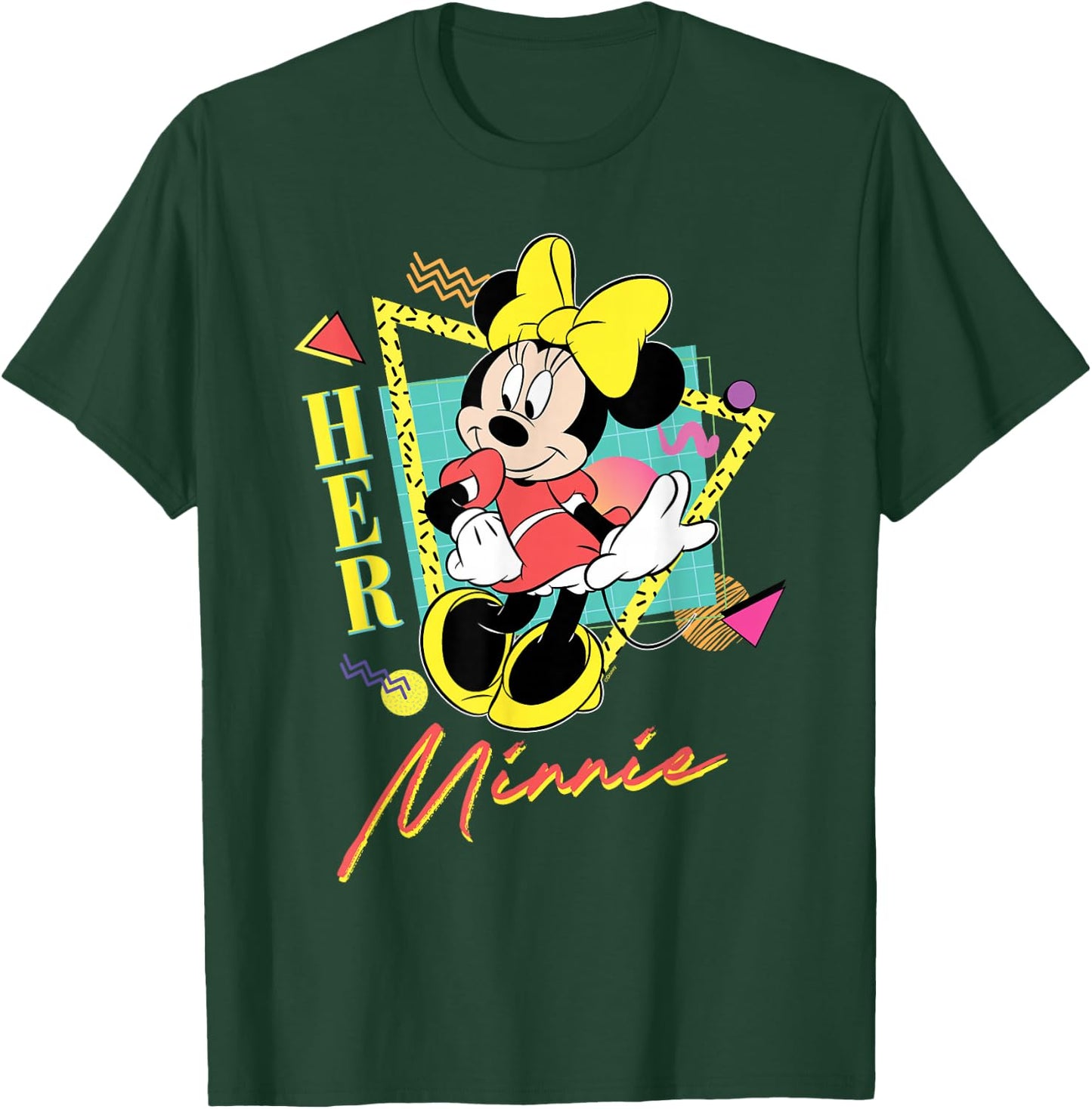 Disney Minnie Mouse Retro '90s Couples Matching Her Minnie T-Shirt - T-Shirt | Forest