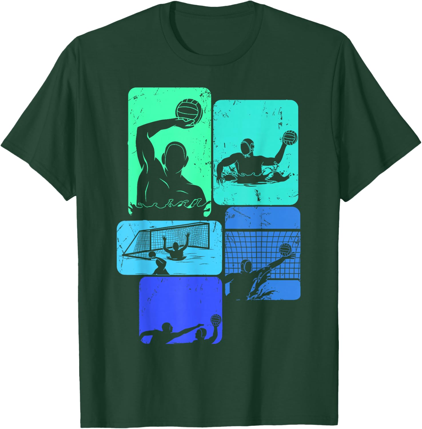 Waterpolo Men's Water Polo , Black, S T-Shirt - T-Shirt | Forest