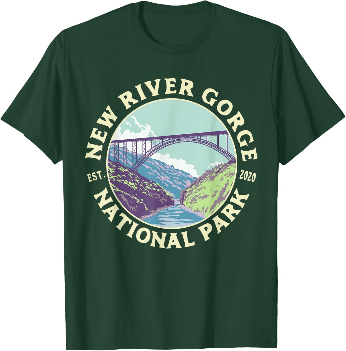 New River Gorge National Park and Preserve WV West Virginia T-Shirt - T-Shirt | Forest