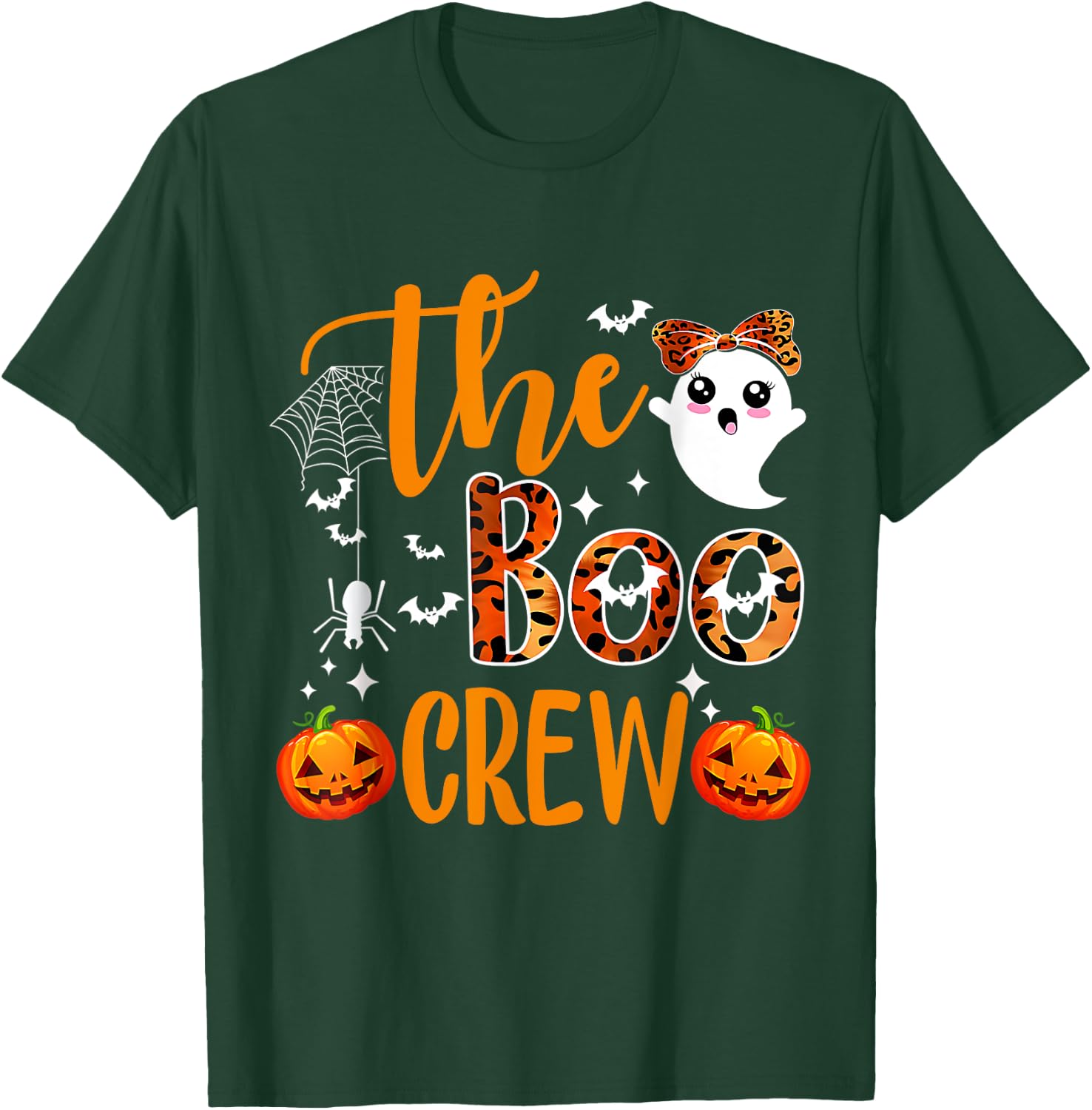 Leopard Halloween Boo Crew Halloween Costume T-Shirt - T-Shirt | Forest