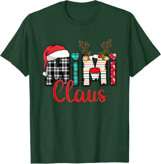 Mimi Claus Reindeer Christmas T-Shirt - T-Shirt | Forest