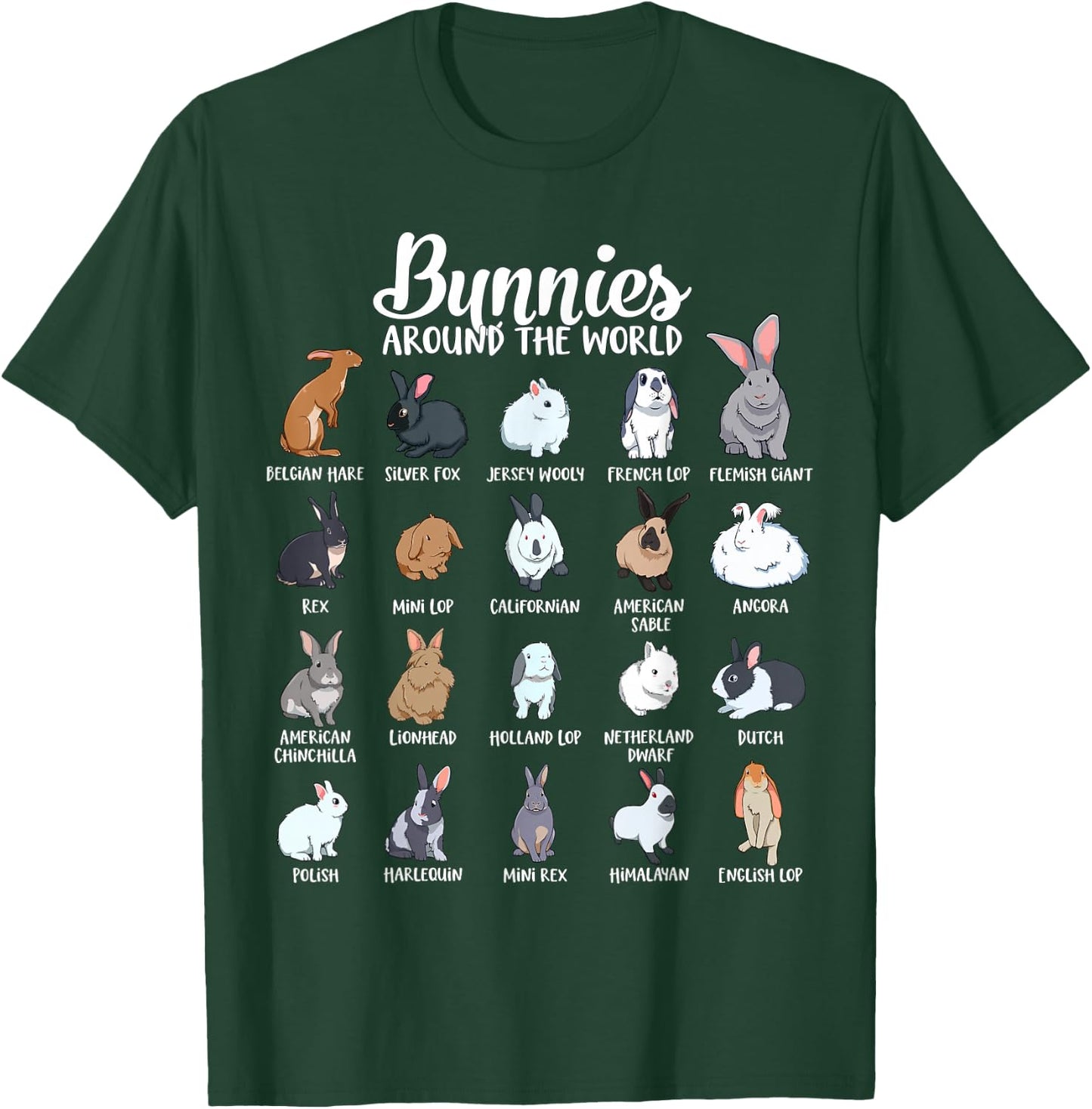 Rabbits of the world - Bunny T-Shirt - T-Shirt | Forest