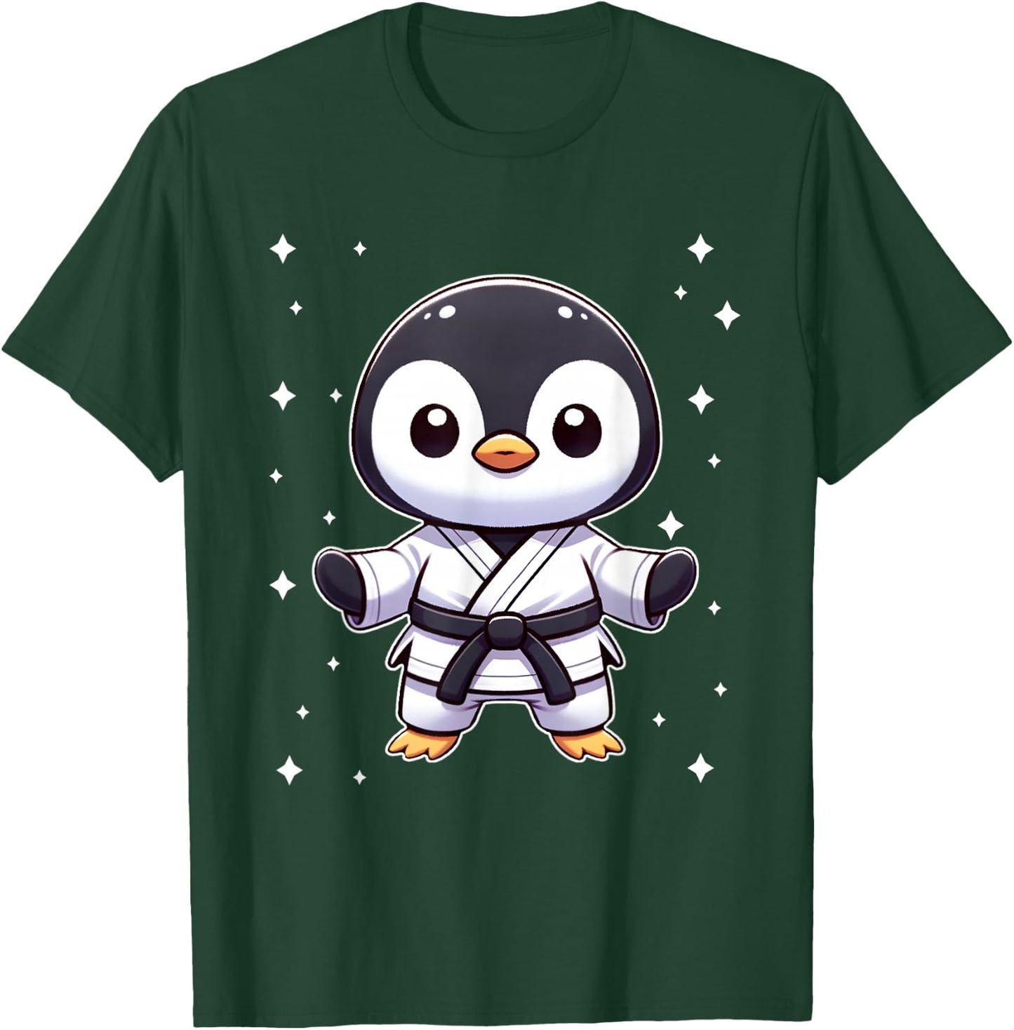 Cute kawaii karate penguin Martial Arts T-Shirt - T-Shirt | Forest