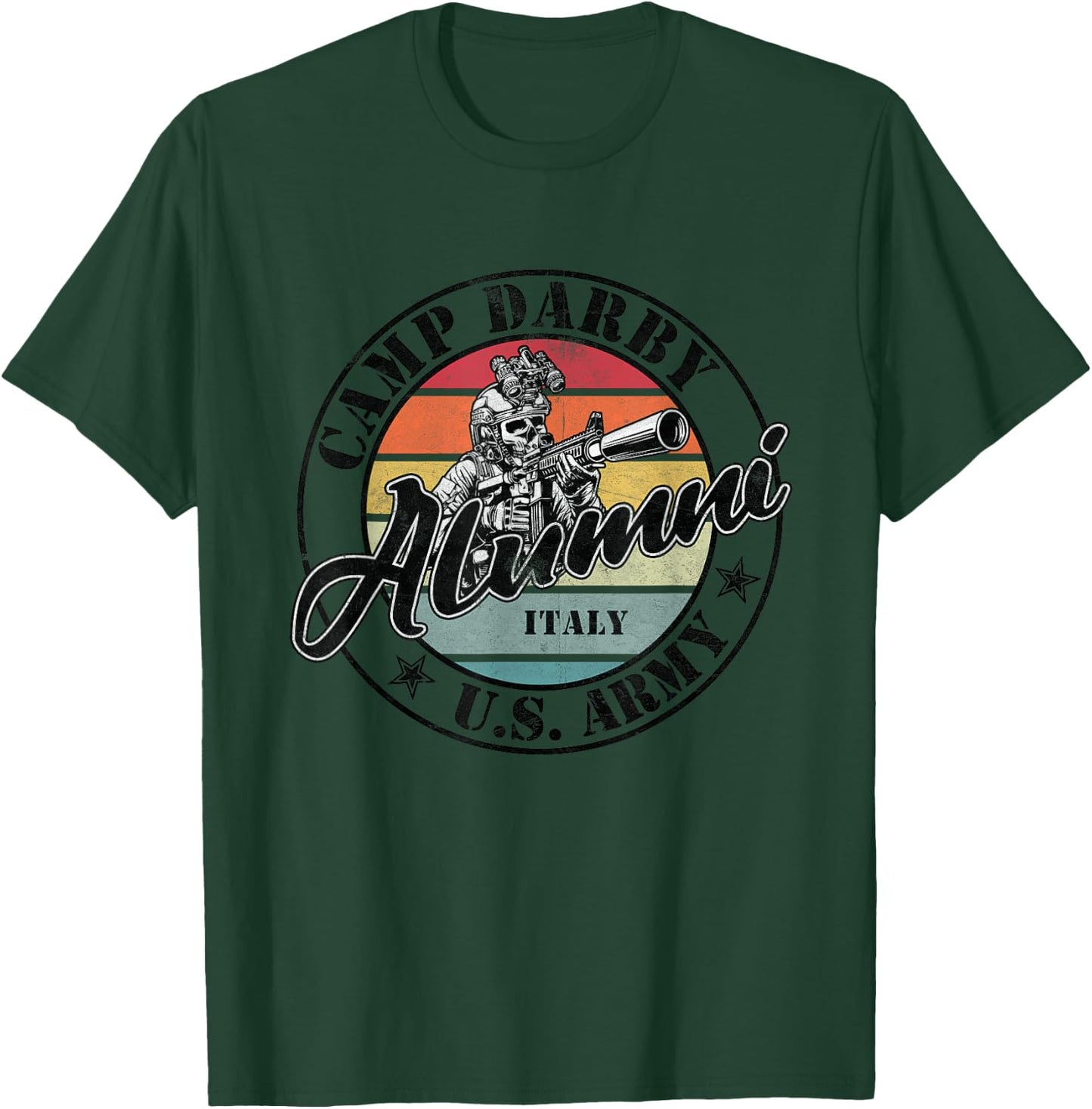 Camp Darby Alumni Italy - US Military Base Gifts T-Shirt - T-Shirt | Forest
