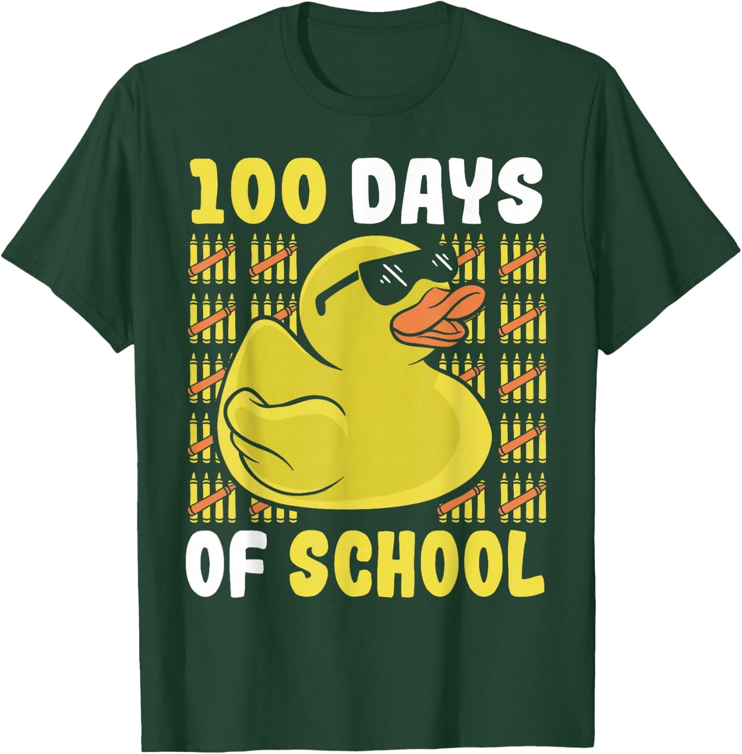School Rubber Duckies 100 Days Of School Rubber Duck T-Shirt - T-Shirt | Forest