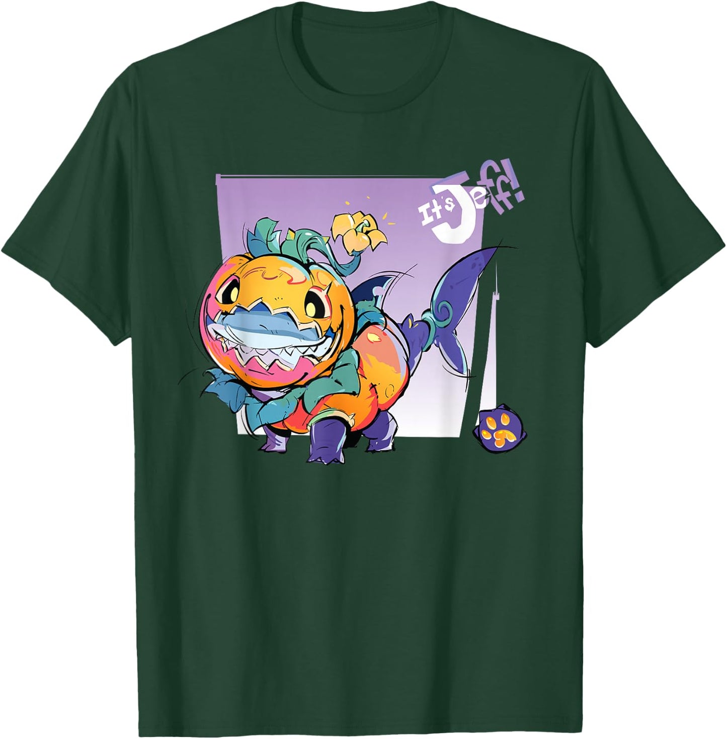 Marvel Rivals Jeff The Land Shark Halloween Jeff O'Lantern T-Shirt - T-Shirt | Forest