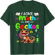 Love Math And Geckos Students Teachers Costume Colorful T-Shirt - T-Shirt | Forest