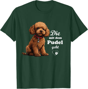 Dog Breed Poodle Design , black T-Shirt - T-Shirt | Forest