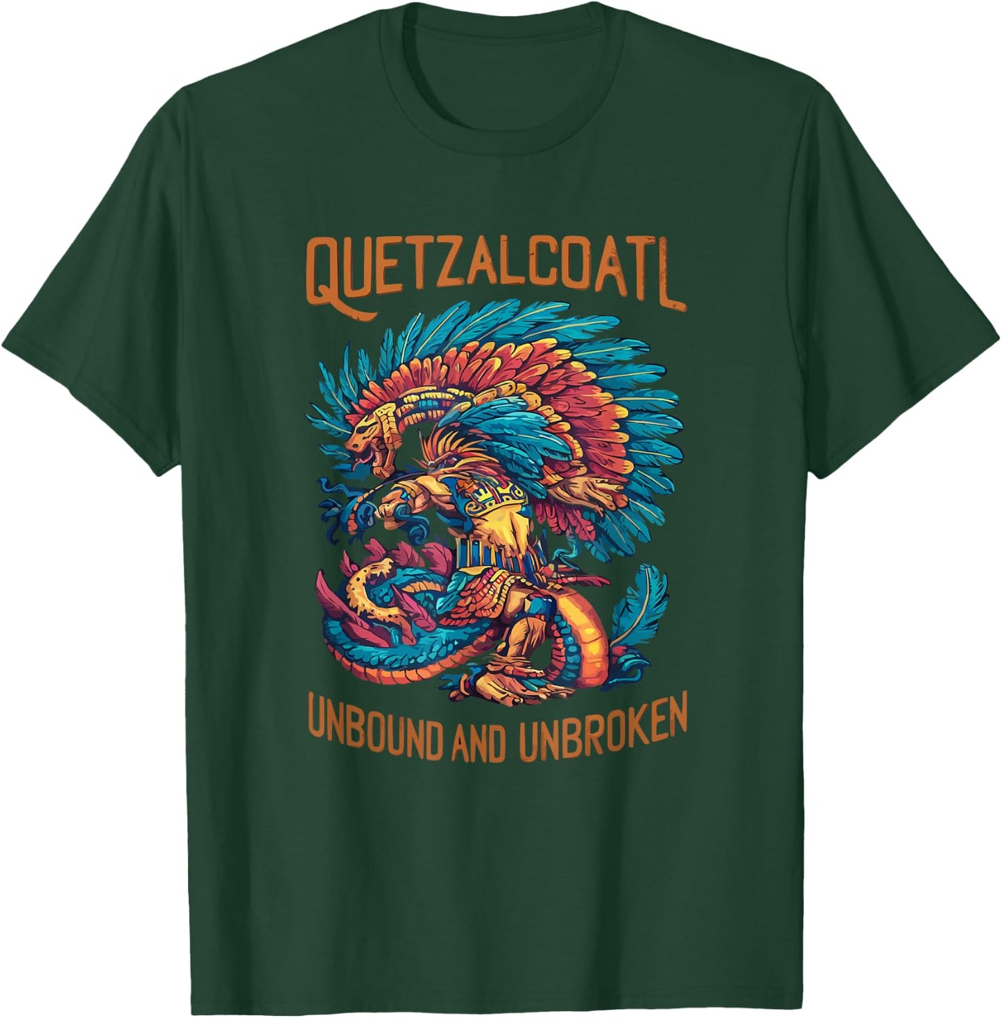 Aztec God Aztec Culture Mayan Indigenous Quetzalcoatl T-Shirt - T-Shirt | Forest