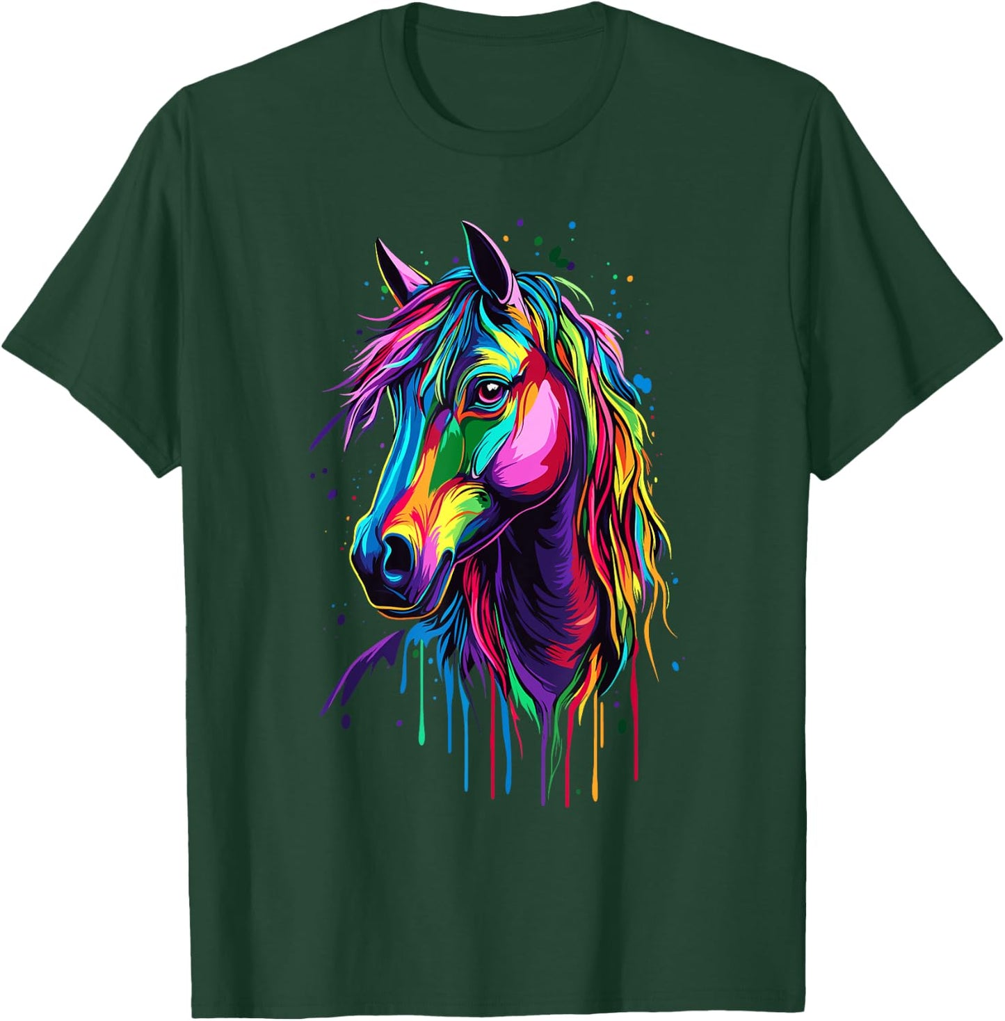 Pop Art - Colorful Horse T-Shirt - T-Shirt | Forest