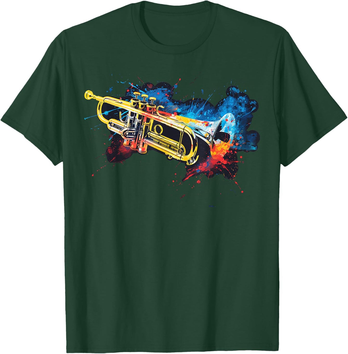 Men's, Women's and Children's Trumpet , black T-Shirt - T-Shirt | Forest
