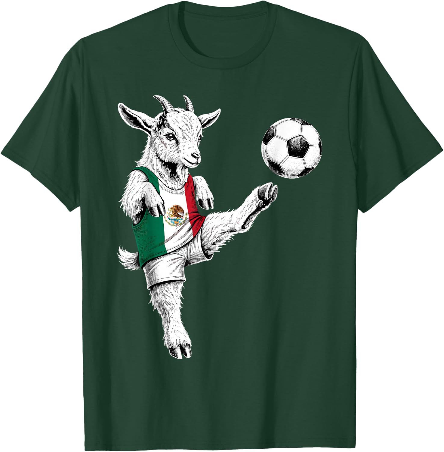 Mexican Flag Men Women Kids Mexico T-Shirt - T-Shirt | Forest