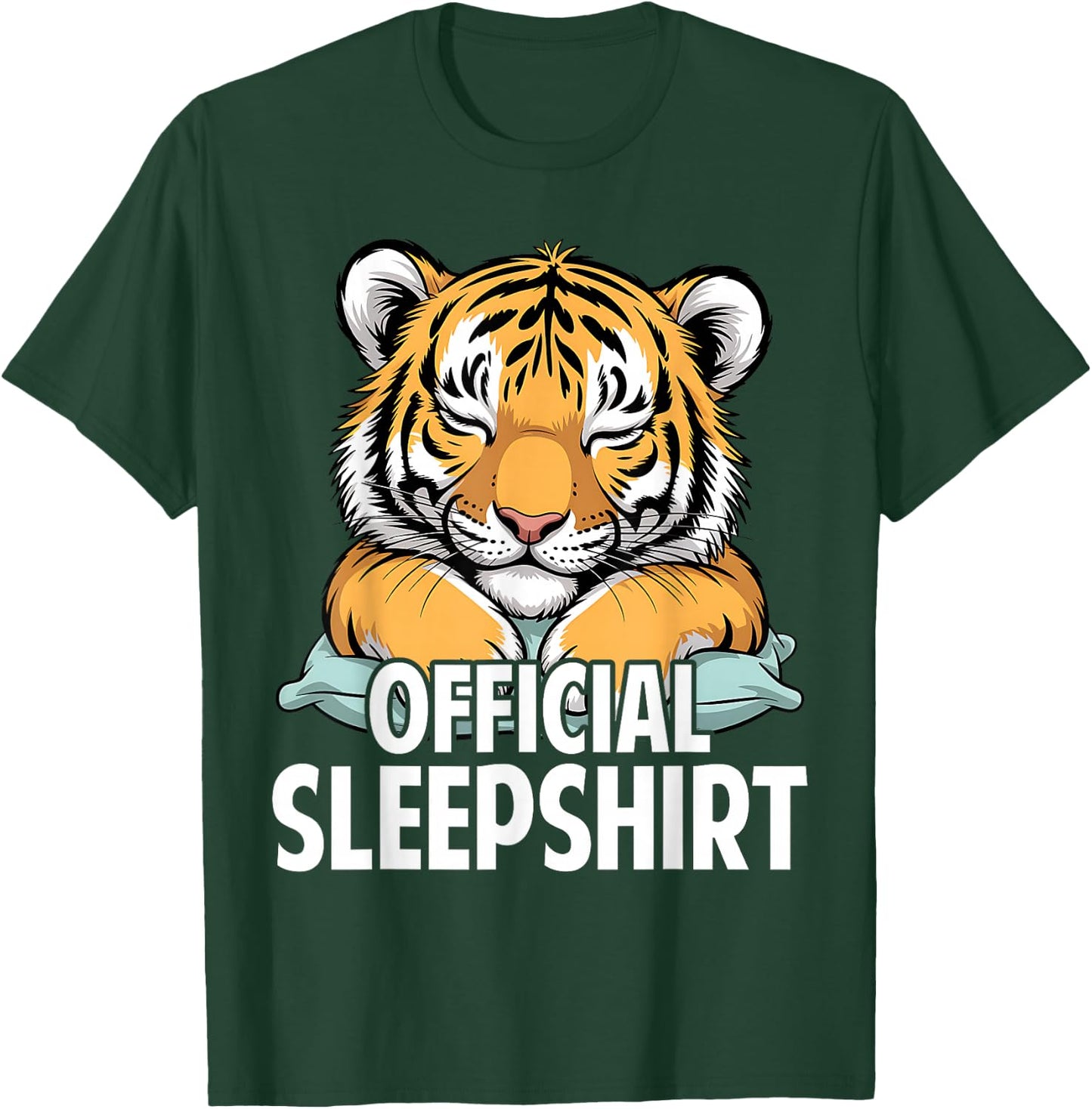 Tiger - Official Sleep Pajamas Nightgown T-Shirt - T-Shirt | Forest