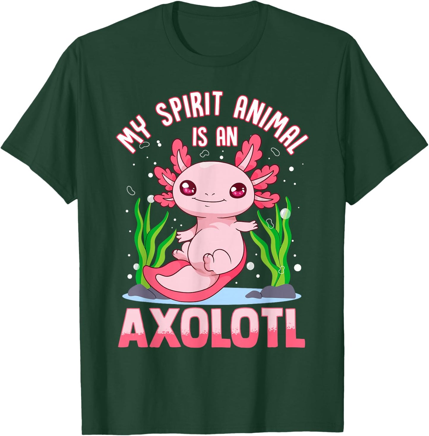 Axolotl Shirts For Girls Boys My Spirit Animal Is An Axolotl T-Shirt - T-Shirt | Forest