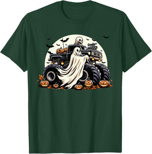 Boys Halloween Shirt 4t 5t Size 10 Ghost Kids Spooky Toddler T-Shirt - T-Shirt | Forest